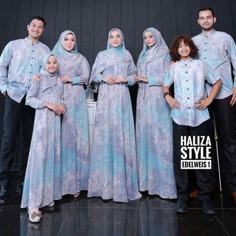 Sarimbit Gamis Haliza Style Edelweis 1| Abaya Haliza| Haliza Style Haliza Haliza Style Haliza Syar'i