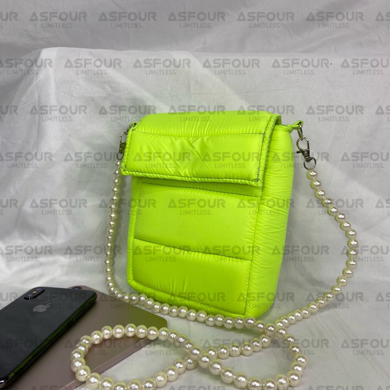 Asfour Limitless - Pocket Puffy Sling Phone Puffy Tas Selempang Wanita Tas HP Murah Tas Kecil Tas Bantal