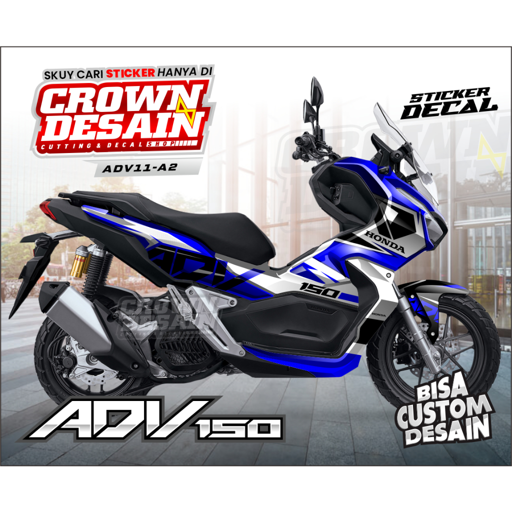 Sticker Decal Honda ADV 150 Fullbody - Dekal Adv 150 Striping Adv 150 Stiker Adv 150