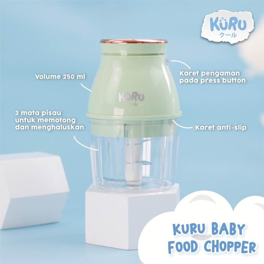 Kuru Electric Food Chopper | Blender Makanan Bayi MPASI Elektrik