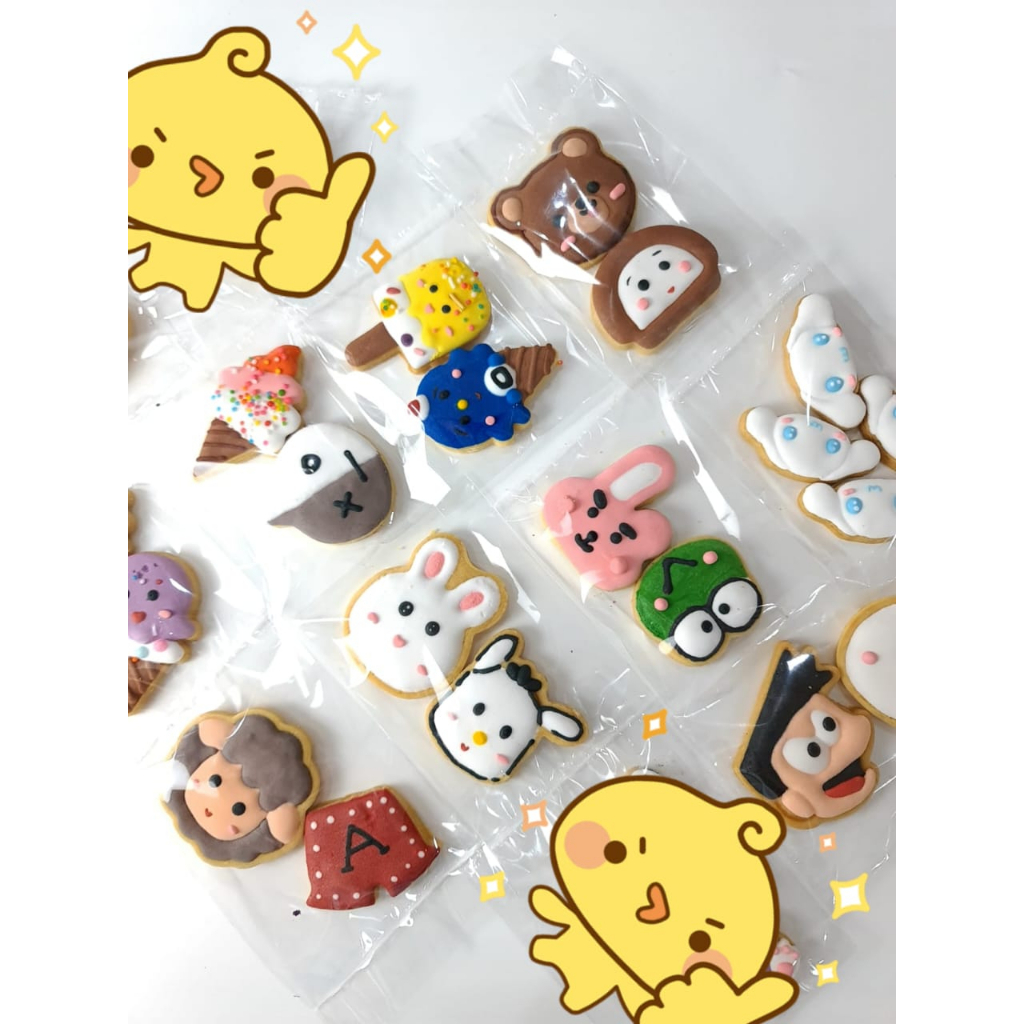 

Sanrio cookies karakter is 10 pcs mix karakter tidak bisa request gambar