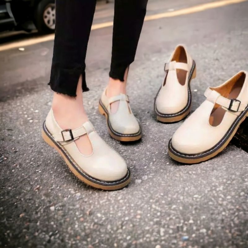 SEPATU SLIP ON WANITA MARY JANES '' JESSY '' TRENDING ID 0017