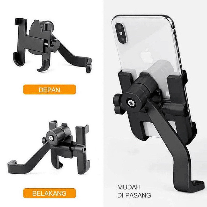 Phone Holder Spion Motor Phone Holder Stang Motor Phone Holder Stang Sepeda Full Besi