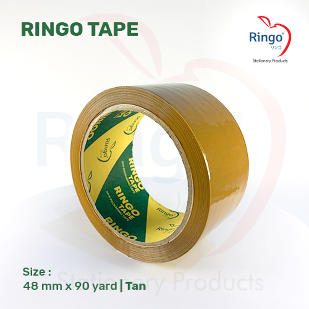 

Lakban Coklat RINGO Tape Ukuran 48 mm x 90 yard