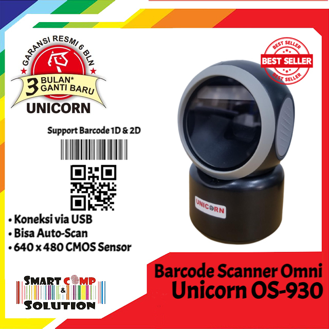 Barcode scanner USB 2D omni kassen KO-720 / KO720 / KO 720 - QR code