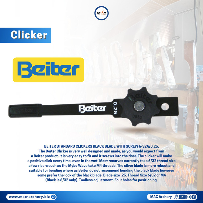 BEITER CLICKER untuk busur panahan standar bow dan recurve bow - panah