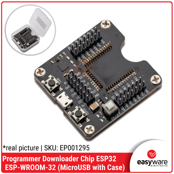 ESP-WROOM-32 Programmer Downloader Chip ESP32 MicroUSB with Case