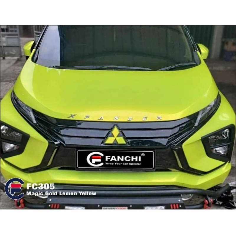 GC-305/FC-305 Sticker Mobil Magic Gold Lemon Yellow Color Flip Volcano GREY Merk FANCHI UK.1.52M X 17M/ROLL (STICKER NO.1)