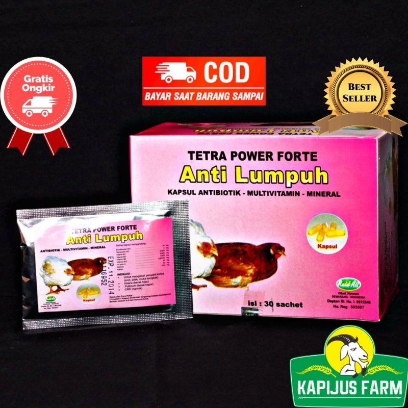 Tetra Power Forte Anti Lumpuh Ayam Bebek Unggas Obat Lumpuh Ampuh