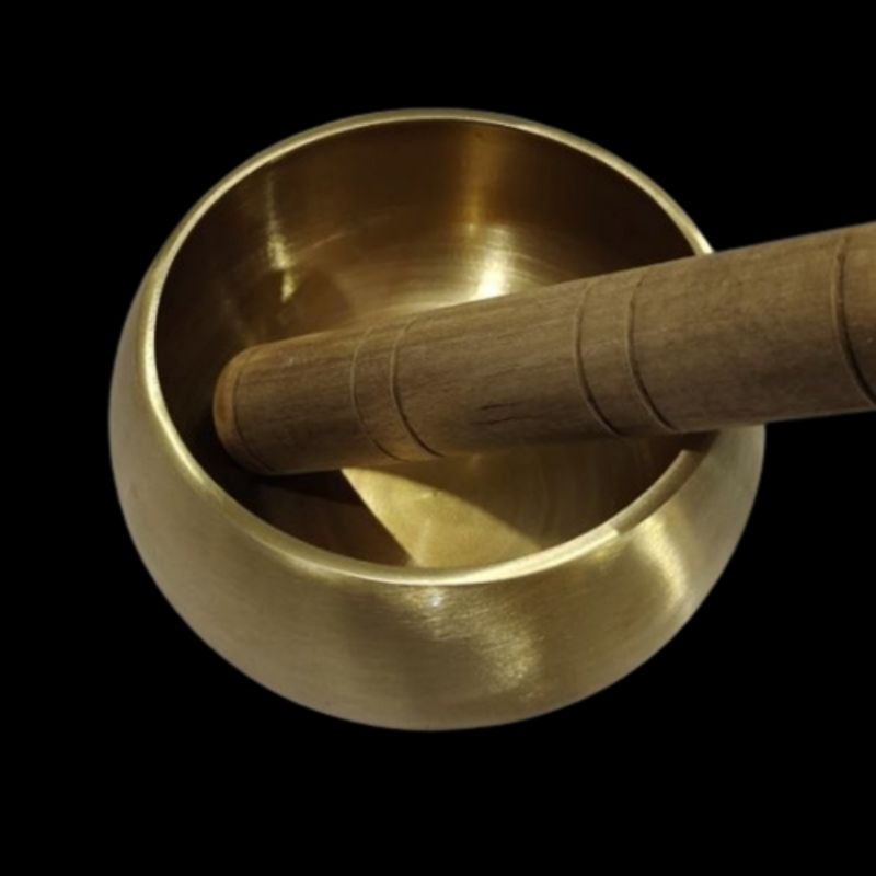 Instrumen Singing Bowl Gold 10cm for Meditation