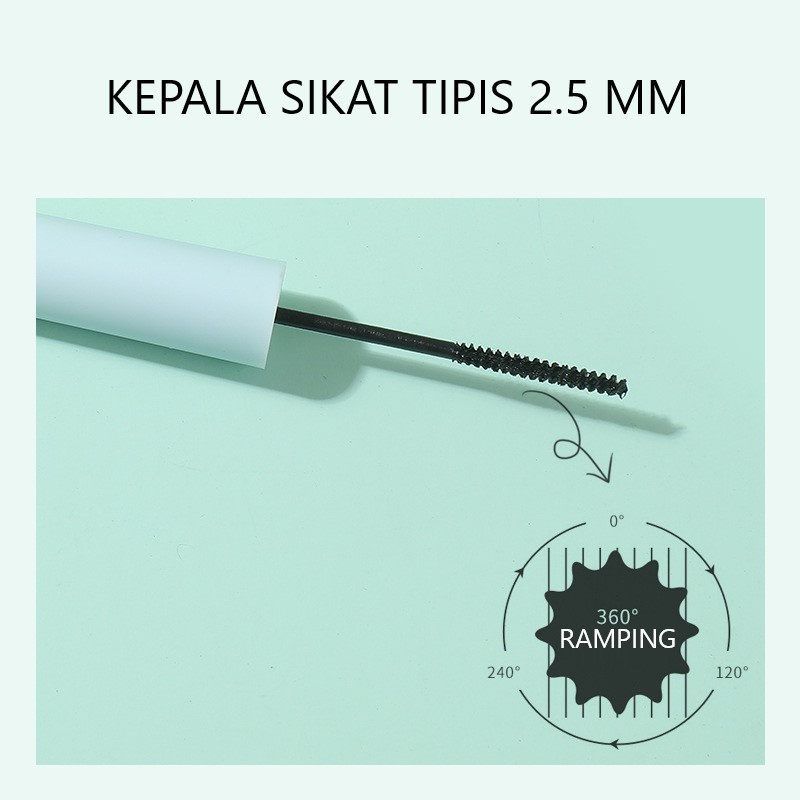 Mascara Heavy Full Figure 4D Eyelash Maskara Pemanjang Penebal Bulu Mata Waterproof Tahan Lama