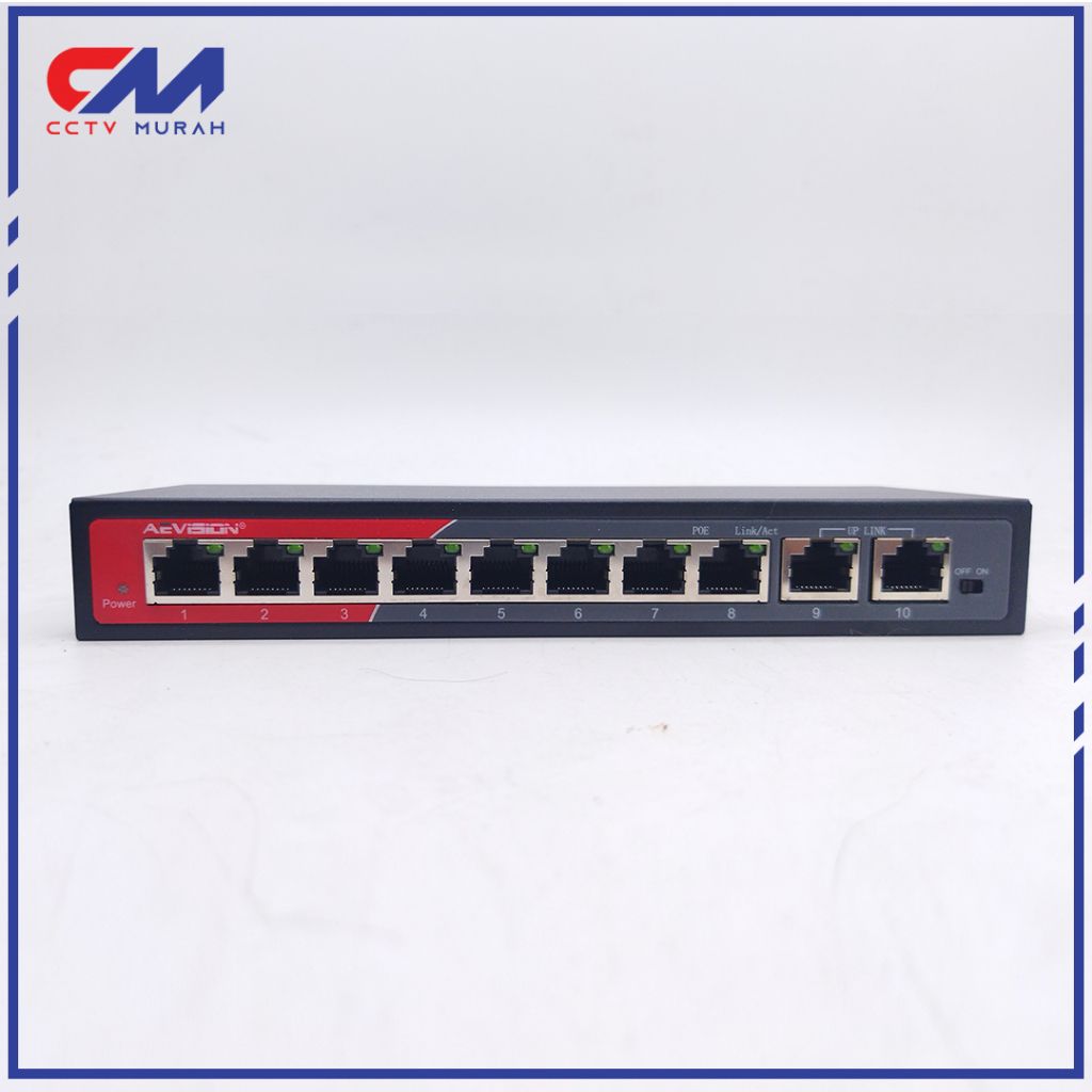 POE Switch  HUB POE 8+2 PORT || POE SWITCH 8 PORT untuk Camera CCTV IP