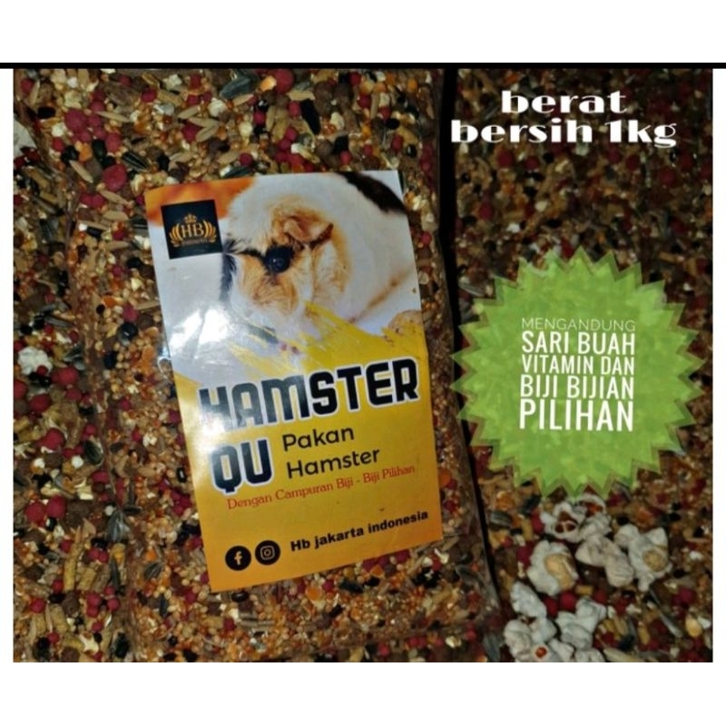 UMPAN PAKAN HAMSTER QU 1KG MURAH KOMPLIT