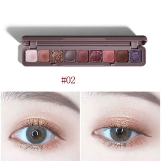 LAMEILA 3600 Eyeshadow Korean Palette 9 Warna Pigmented Matte and Glitter Korean