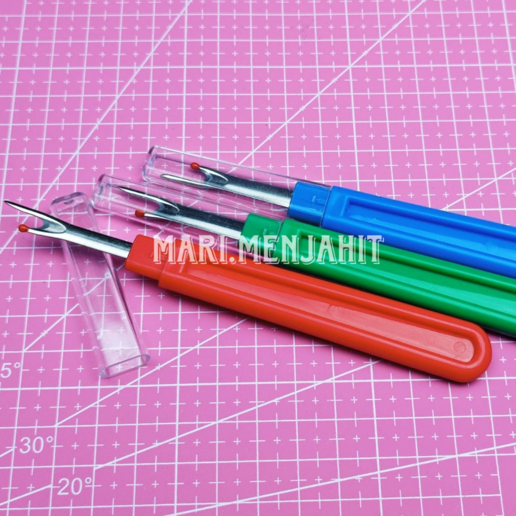 Seam Ripper/ Pendedel / Sontekan Benang Besar Kayu / Warna Warni / Clover