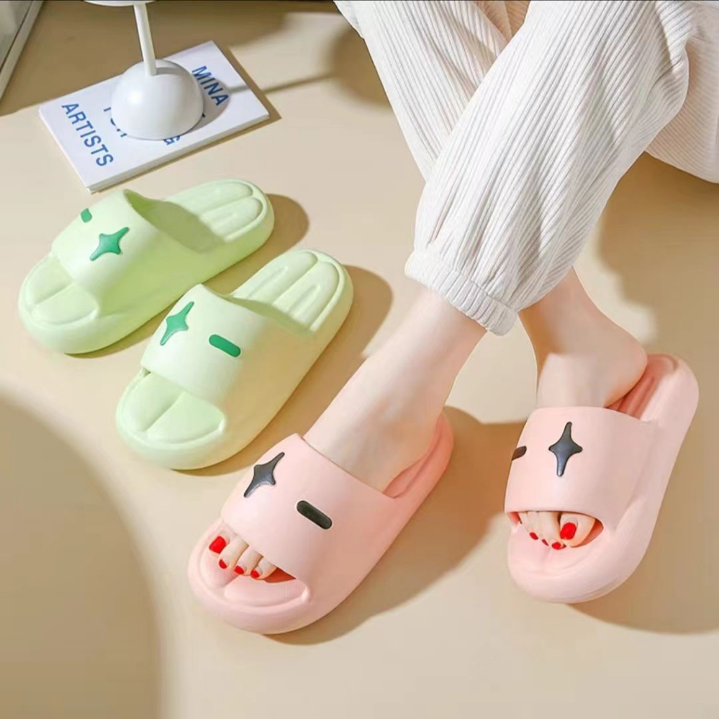 Selop Sandal Cewek Slip On PVC Cute Rabbit Sendal Kelinci Rumah Nyaman Slipper Korea Soft Rubber Non Slip / Selop Wanita Sandal Jelly Slop Wanita Perempuan Gadis Impor Murah Kualitas