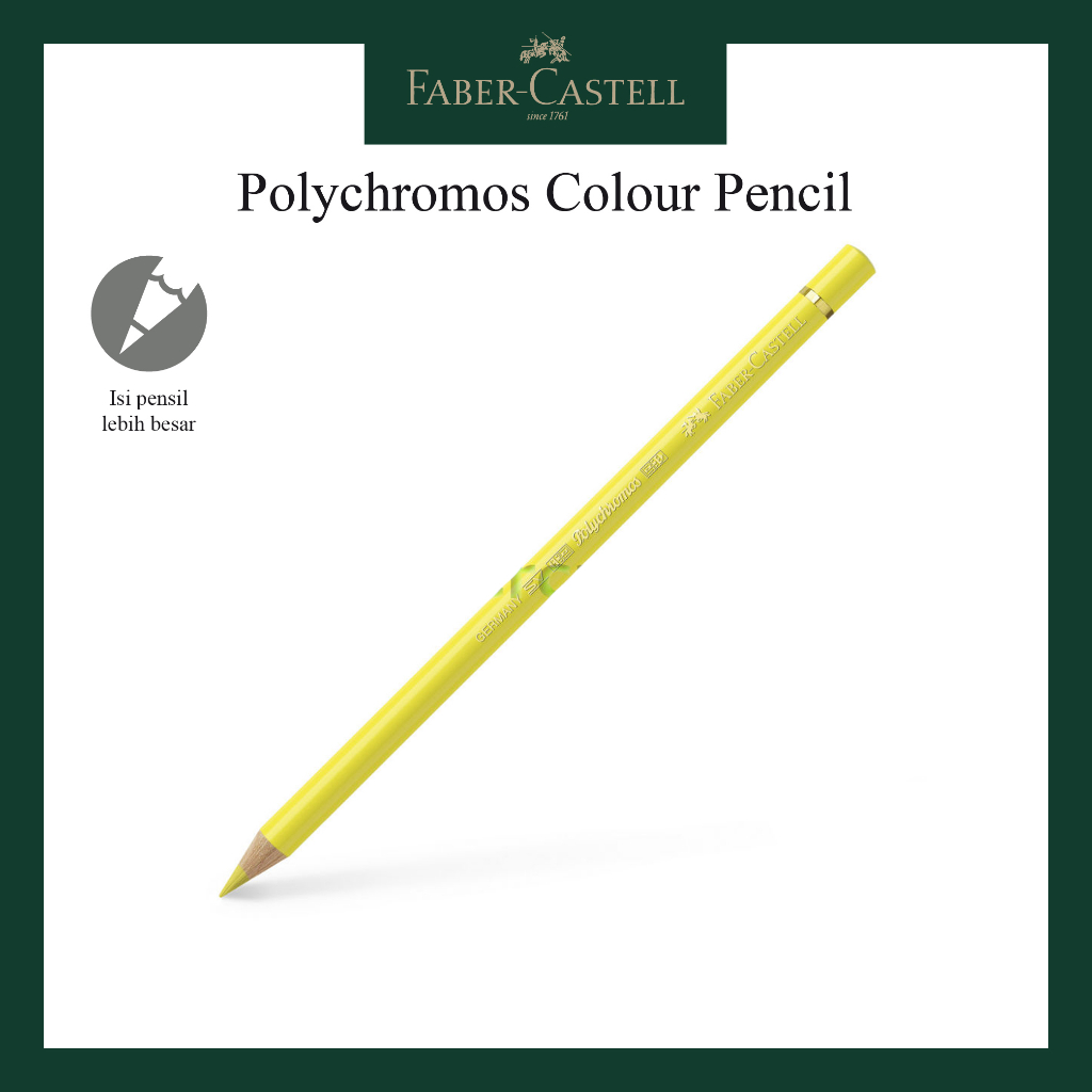 

Pensil Polychromos Faber Castell Light Yellow Glaze 110104