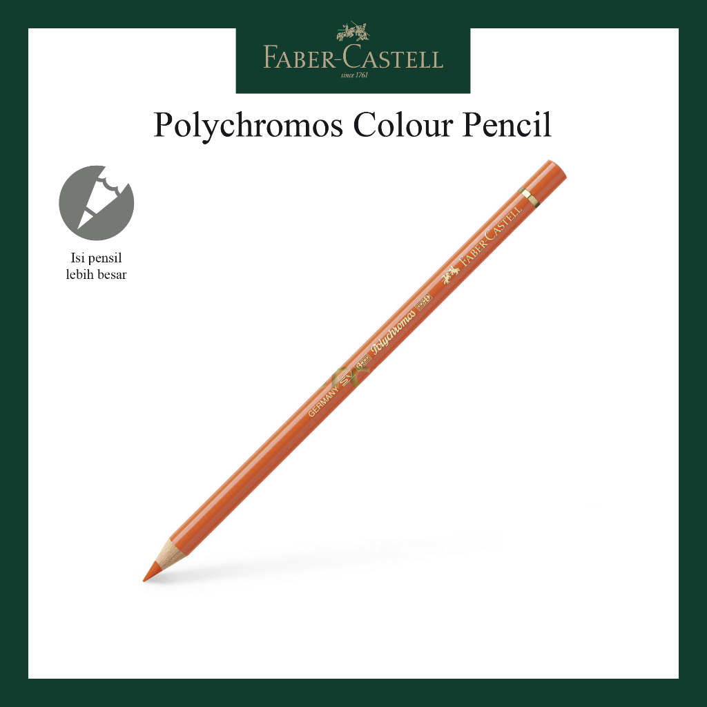 

Pensil Polychromos Faber Castell Orange Glaze 110113