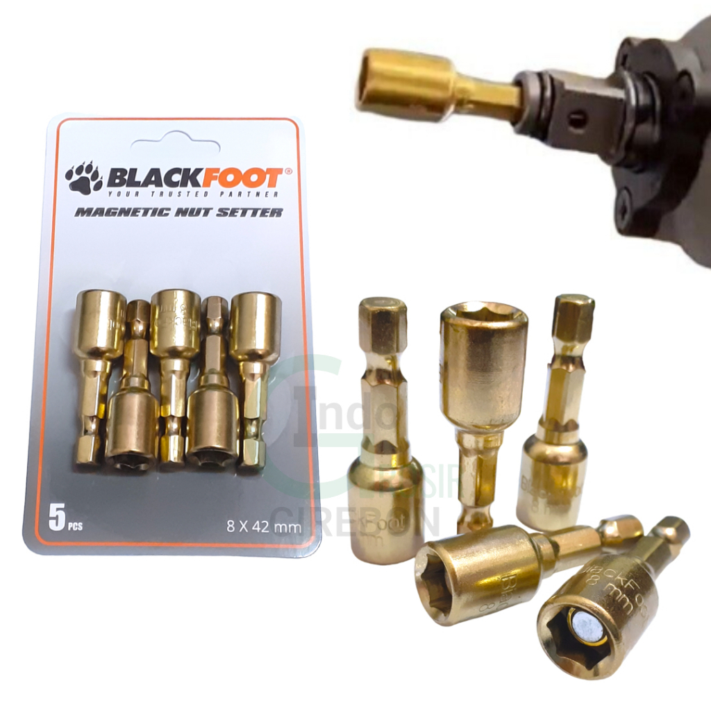 BLACKFOOT Mata Bor Roofing Baja Ringan 8 x 42 mm Magnetic Nut Setter