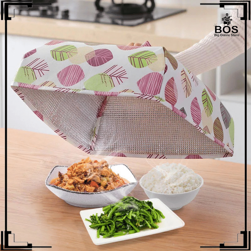 BOS-Tudung Saji Lipat Aluminium Foil / Penutup Makanan Dan Lauk Anti Panas / Tudung Saji Aluminium Foil Tahan PanasTudung Saji Lipat Aluminium Foil / Penutup Makanan Dan Lauk Anti Panas / Tudung Saji Aluminium Foil Tahan Panas