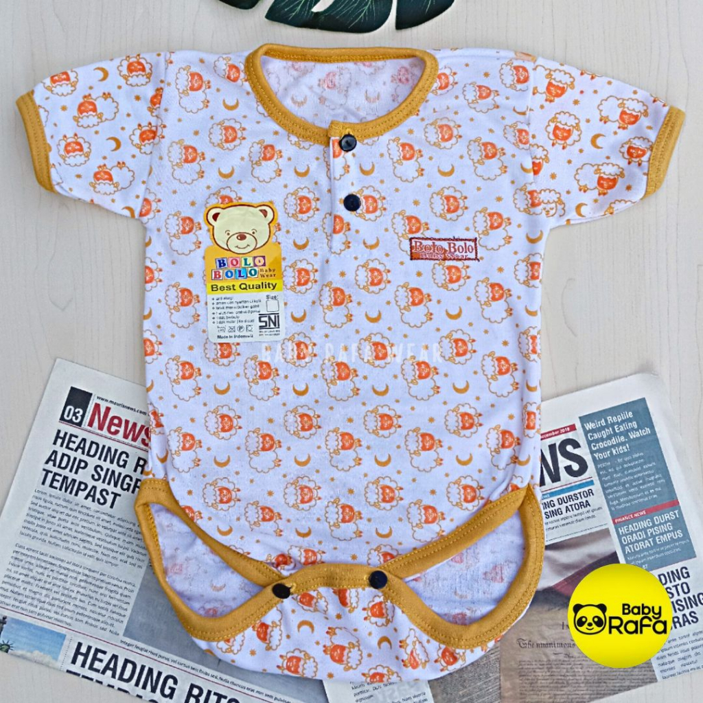 Serian Mustard - 3 pcs Jumper Bayi MUSTARD SERIES 0 sd 6 Bulan merk SNI Bolo - Bolo / Baju Bayi JUMPER Serian Mustard