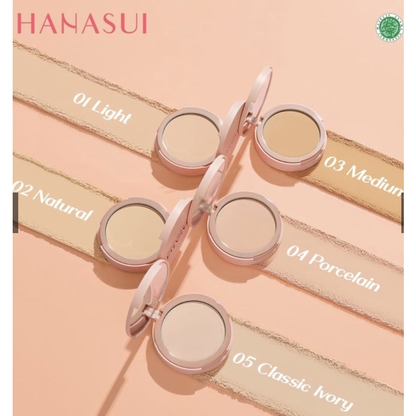 Hanasui Perfect Fit Powder Foundation 12,5gr | Bedak Padat