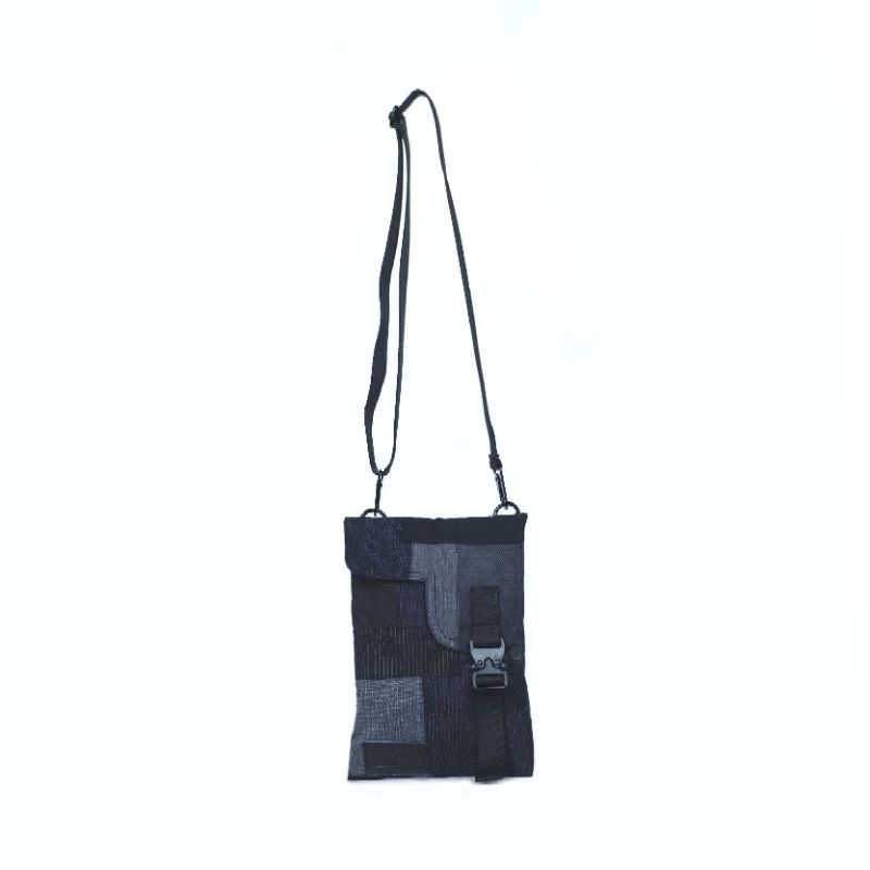 Controlnew Sling Bag small Dark Grey -  Tas, Jeans, Denim, Sashiko, Upcycle, Handmade, Patch