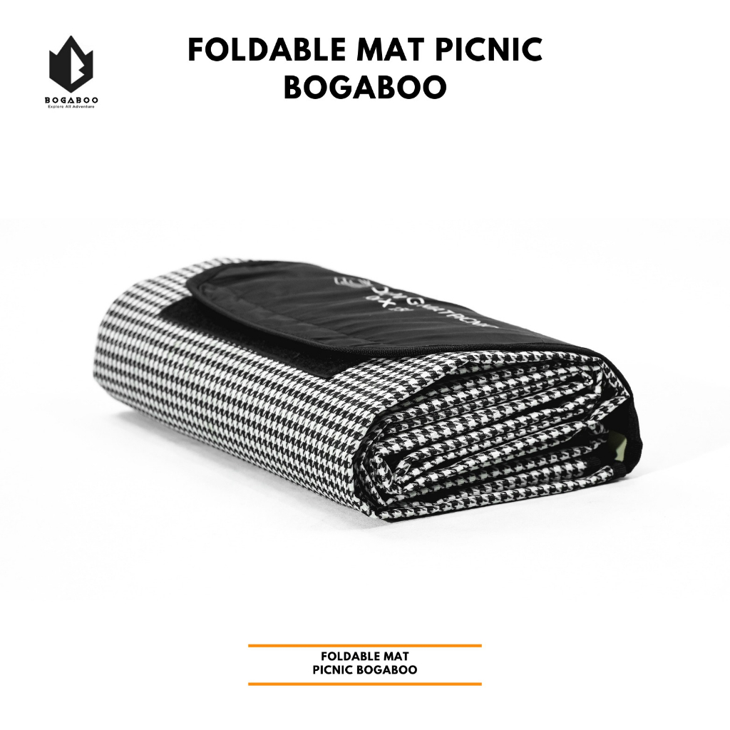 BOGABOO Matras Piknik Lipat Waterproof -  Size 200 X 150 Cm - Alas Duduk Piknik - Karpet Lipat  Outdoor - Matras Foldable Travel - Matras Tikar Tenda