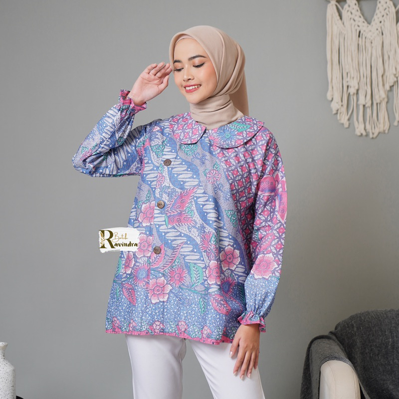 Blouse Batik Kupu Soft