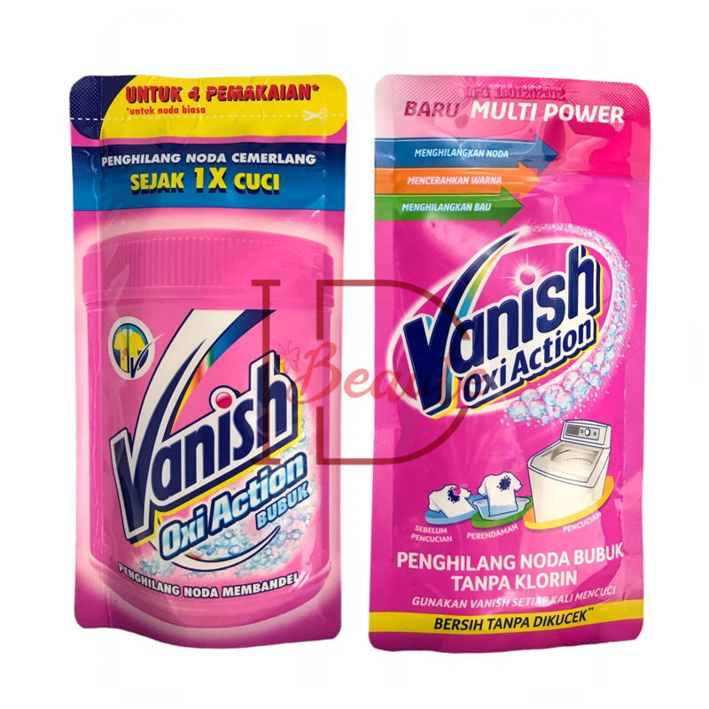 Vanish Multi Action Oxi Action Penghilang Noda Bubuk 105g / Membandel 120g