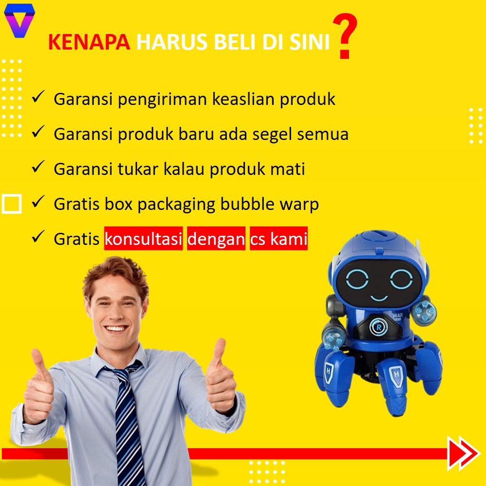 ROBOT MAINAN ANAK ANAK LAKI-LAKI 2-7 TAHUN BISA BERGERAK MAINAN ROBOT JOGET BUNYI MAINAN EDUKASI ANAK PEREMPUAN MURAH BOT PIONNER OCTOPUS DANCING WITH MUSIC JS186