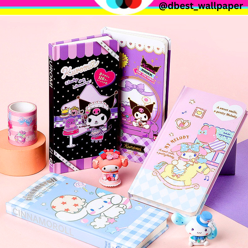 

NOTEBOOK DIARY HANDBOOK KT SANRIO WEEKLY PLANER CINAMORROL MELODY KUROMI SQUARE GRID INNER PAGE FOR SCRAPBOOK JOURNALING @dbestwallpaper