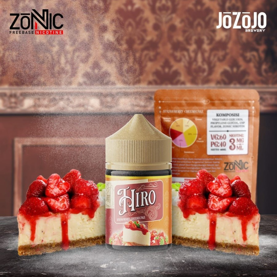 HIRO STRAWBERRY CHEESECAKE BY JOZOJO BREW 3MG 60ML