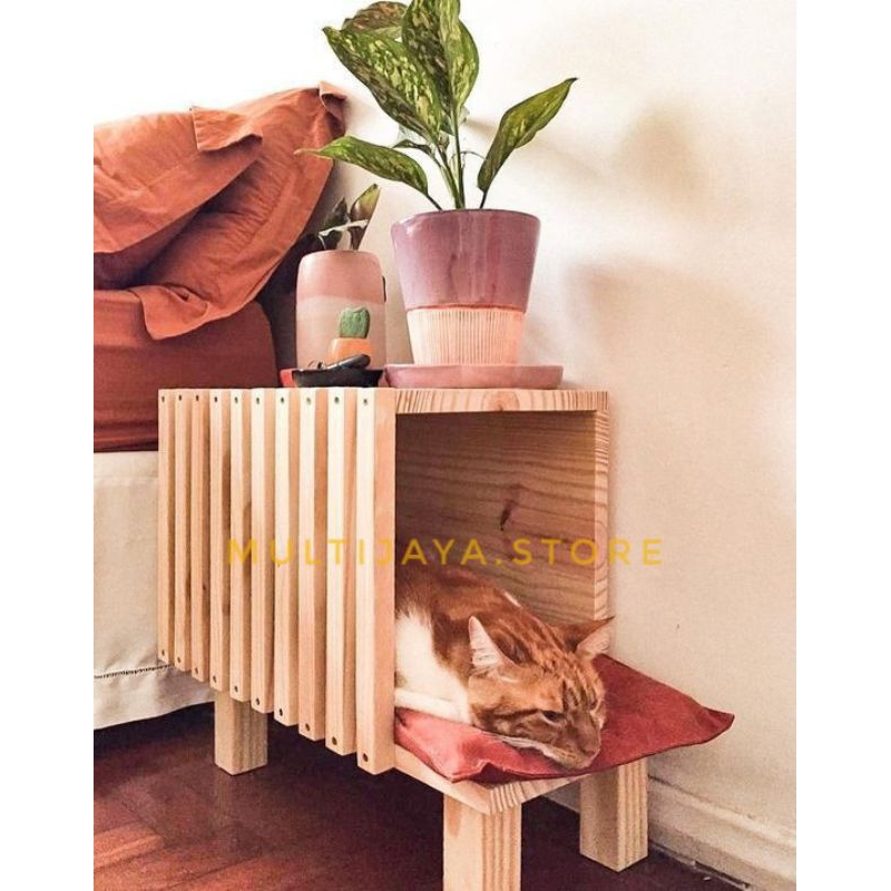 kandang kucing kayu minimalis ideal