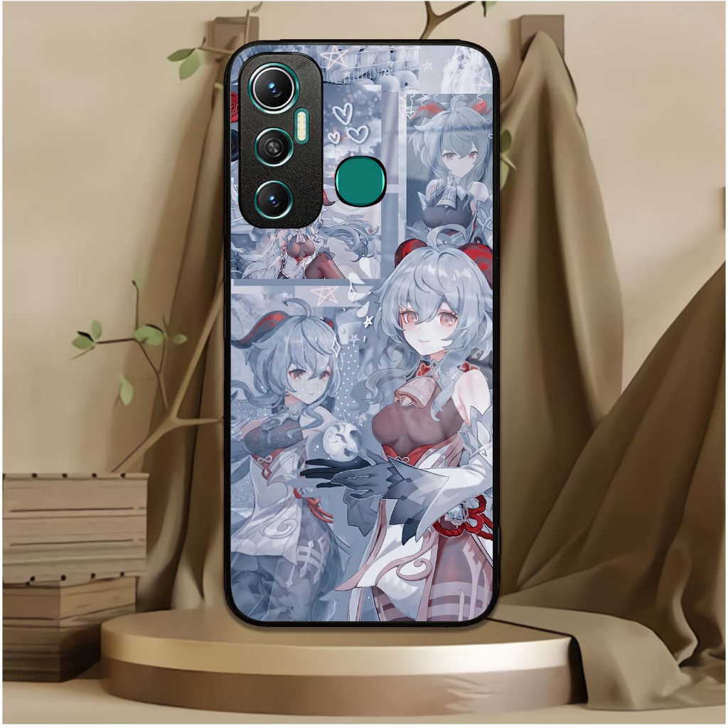 [AA21] Case Infinix Hot 11 Glossy Kilau Efek Kaca Permata Case Terbaru - Case Kilau Infinix - Case G