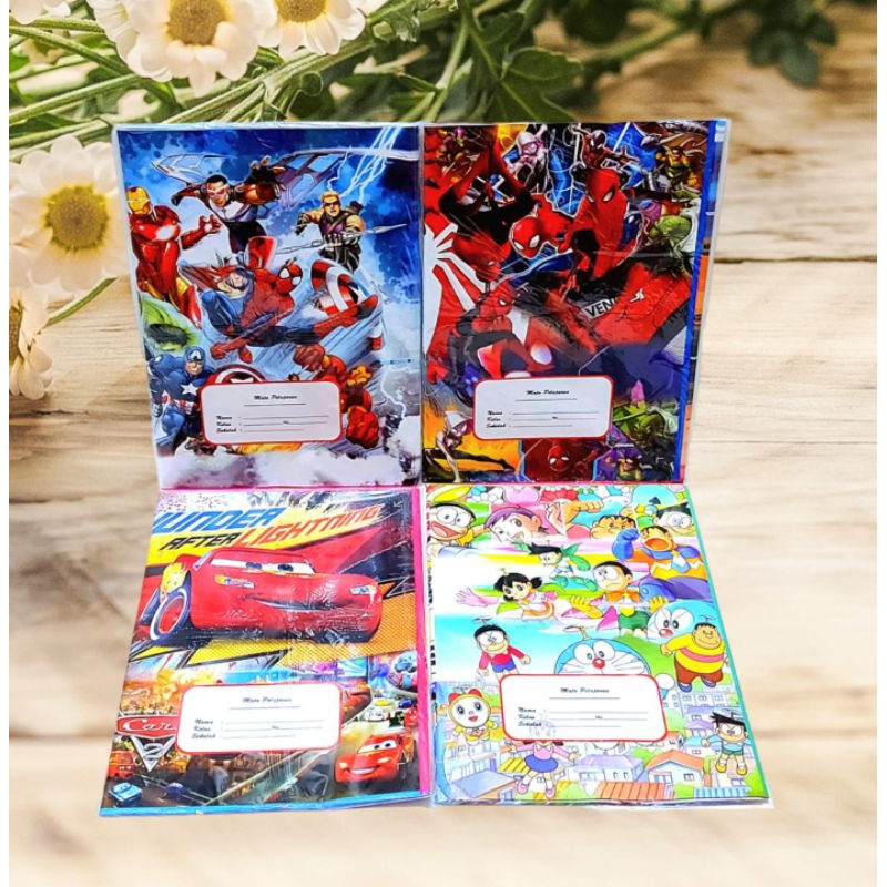 

Sampul buku kwarto boxy karakter kartun anak