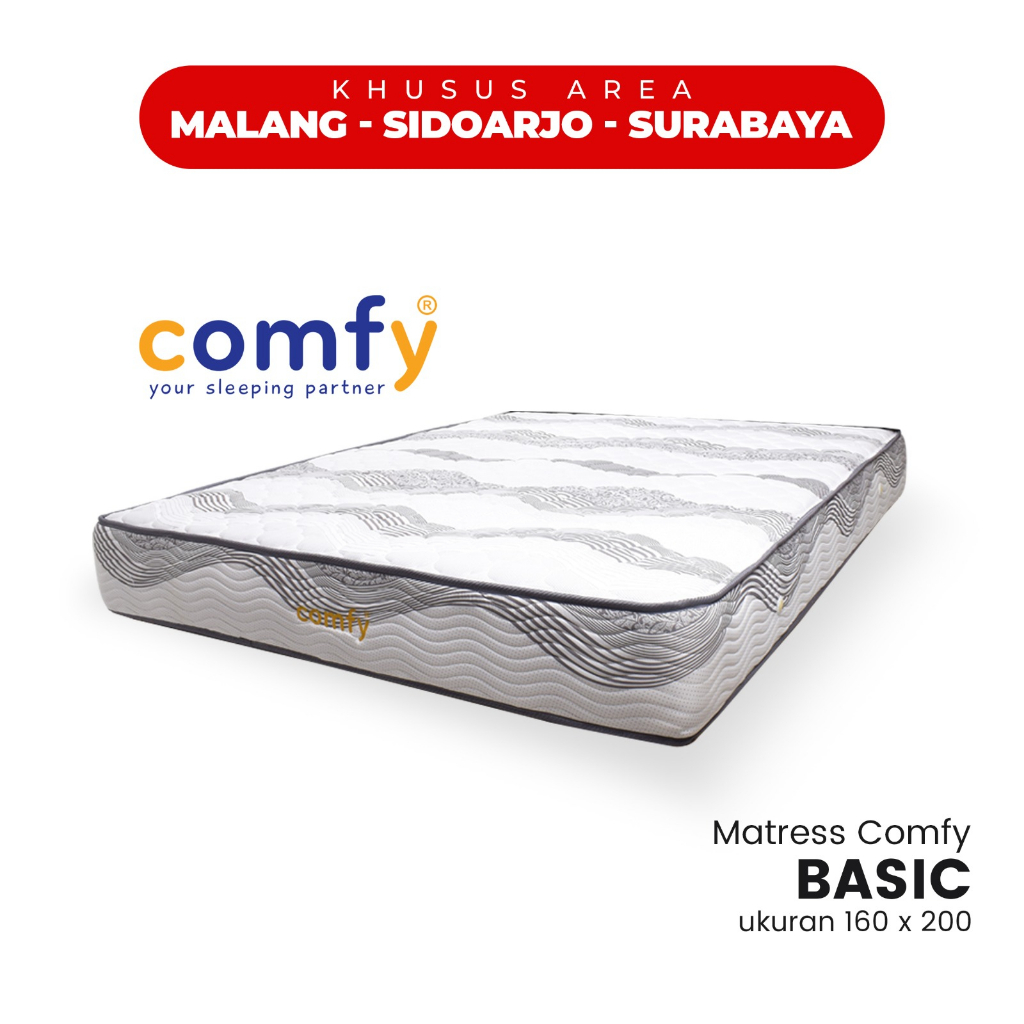 Springbed Matrass Basic Bromo ukuran 100 - 180 cm x 200 cm Garansi 10 Tahun Termurah Nyaman