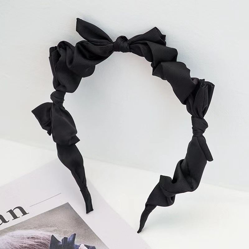 GO!BD1157 Bandana Wanita Gaya Korea Bando Simpul Pita Satin Fashion Aksesoris Wanita Korean Import