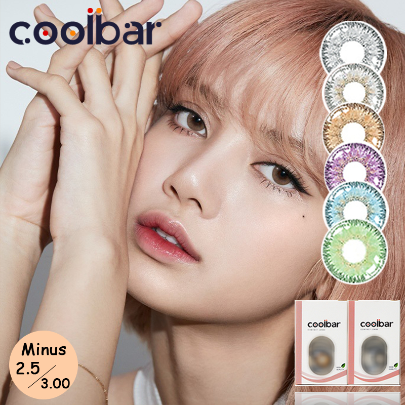 COOLBAR Softlens  Minus lensa kontak warna diameter 14.2 MM  soflen soplen mata pink rabbit soflens (0.00 s/d -3.00)