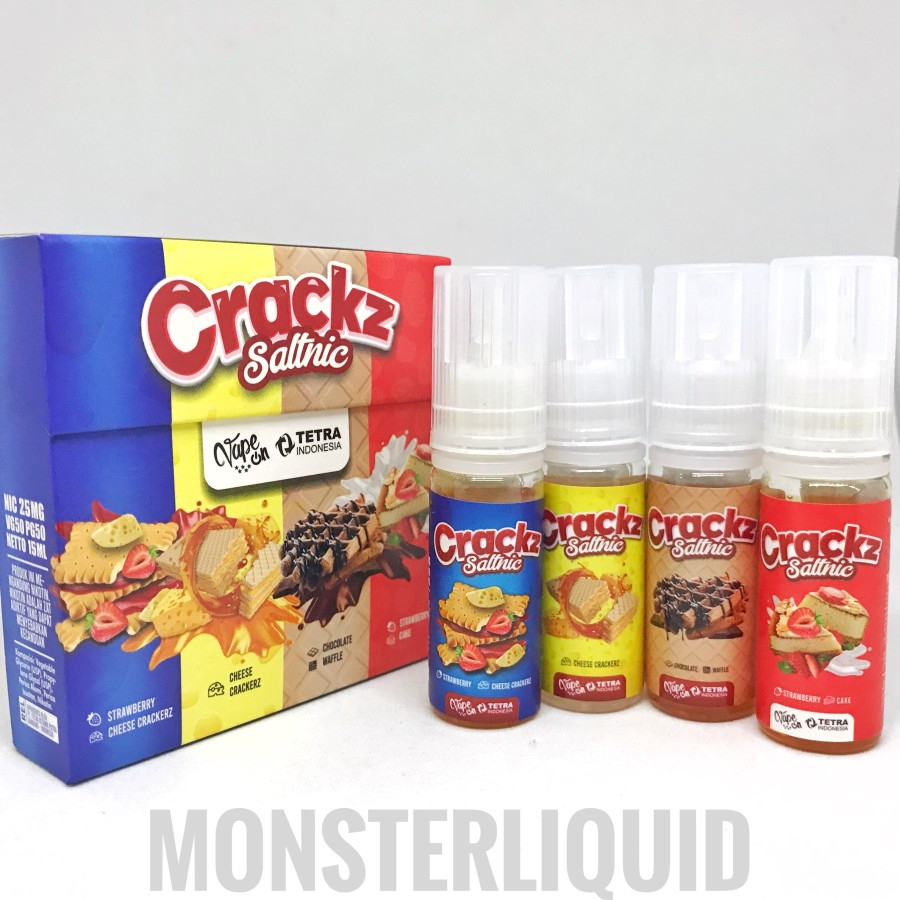 SALT CRACKZ 4 IN 1 PACK 25MG 15ML BY TETRA X VAPE ON