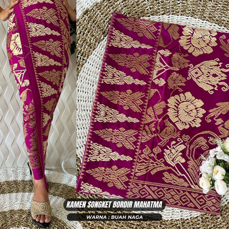 Kamen songket bordir bali mahatma (kain lembaran)