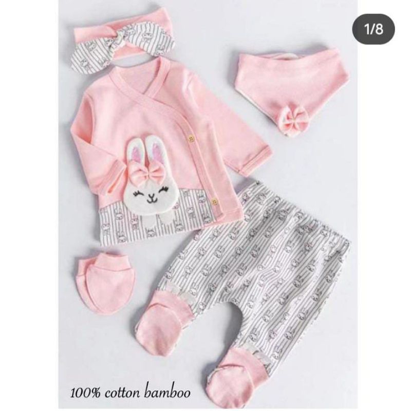 SETELAN BONA SET BANDANA BOOTIES(BRP251)