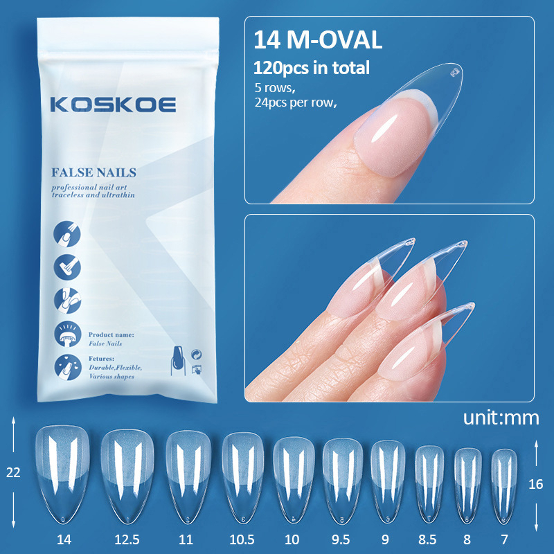 Divine 120pcs / Set Kuku Palsu extension UV Untuk Nail Art Diy