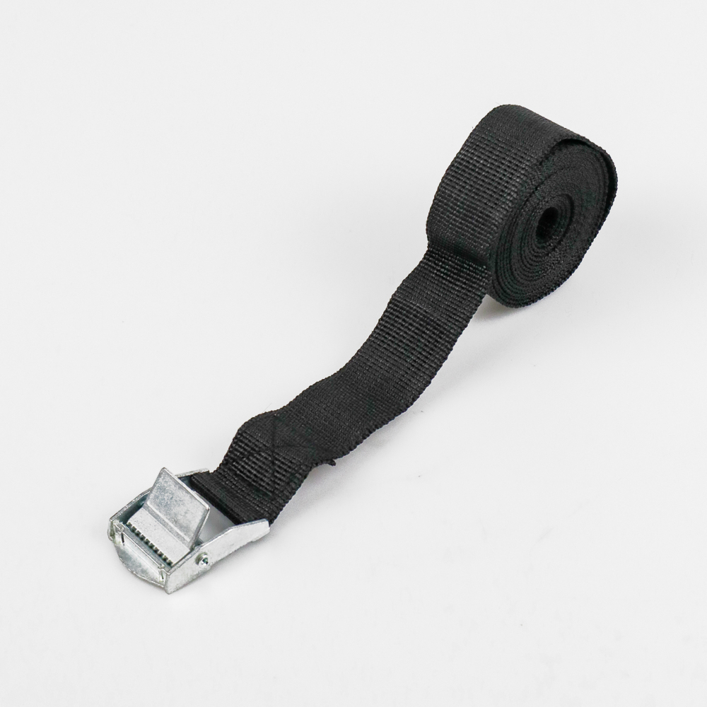 XhaoR Tali Strap Pengikat Barang Cargo Belt 2 Meter x 2.5 cm - XR2 - Black