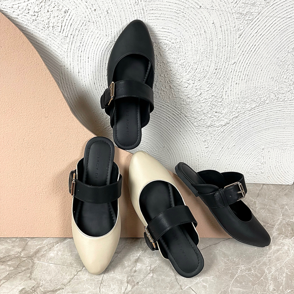 Stacy Berly-Jace-(Premium) Flatshoes Mules Wanita Big Size 36/44,43,42,41 Flatshoes wanita jumbo