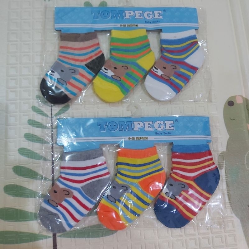 KAOS KAKI BAYI MERK TOMPAGE 1 set (3pcs)