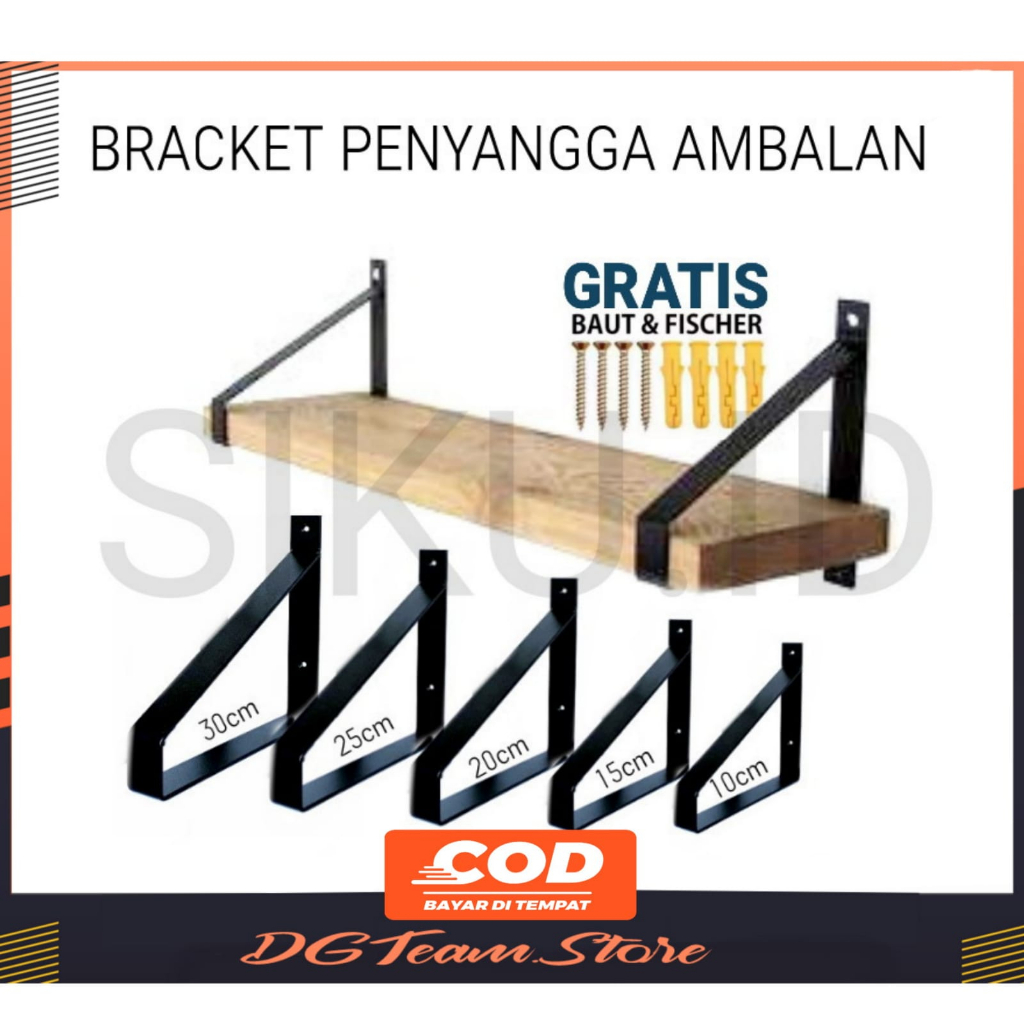 Besi siku Siku besi Rak sudut Rak dinding Ambalan rak papan Gantungan