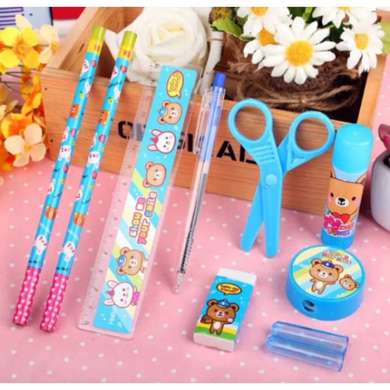 Set Alat tulis anak lengkap murah / perlengkapan alat tulis anak