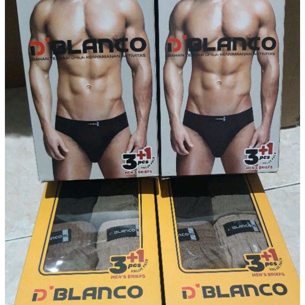 CD - Celana Dalam Pria KATUN  D'Blanco Fuul 3+1 Ready COD