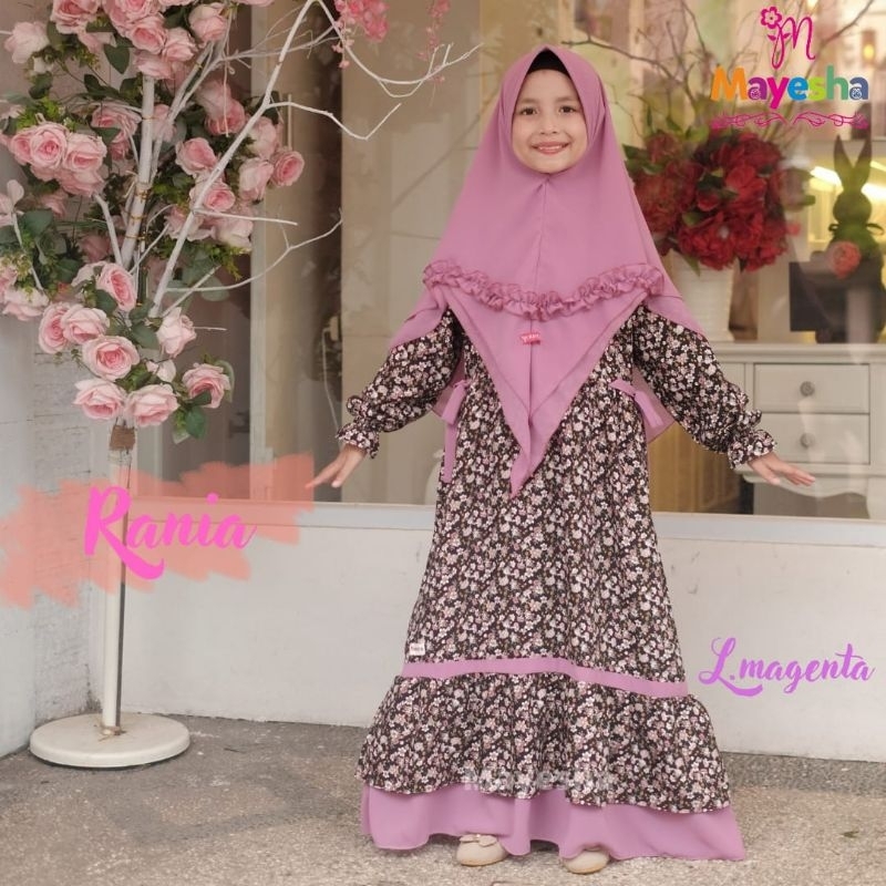 Ready ‼️ Set Gamis Anak Premium Rania Junior by Mayesa